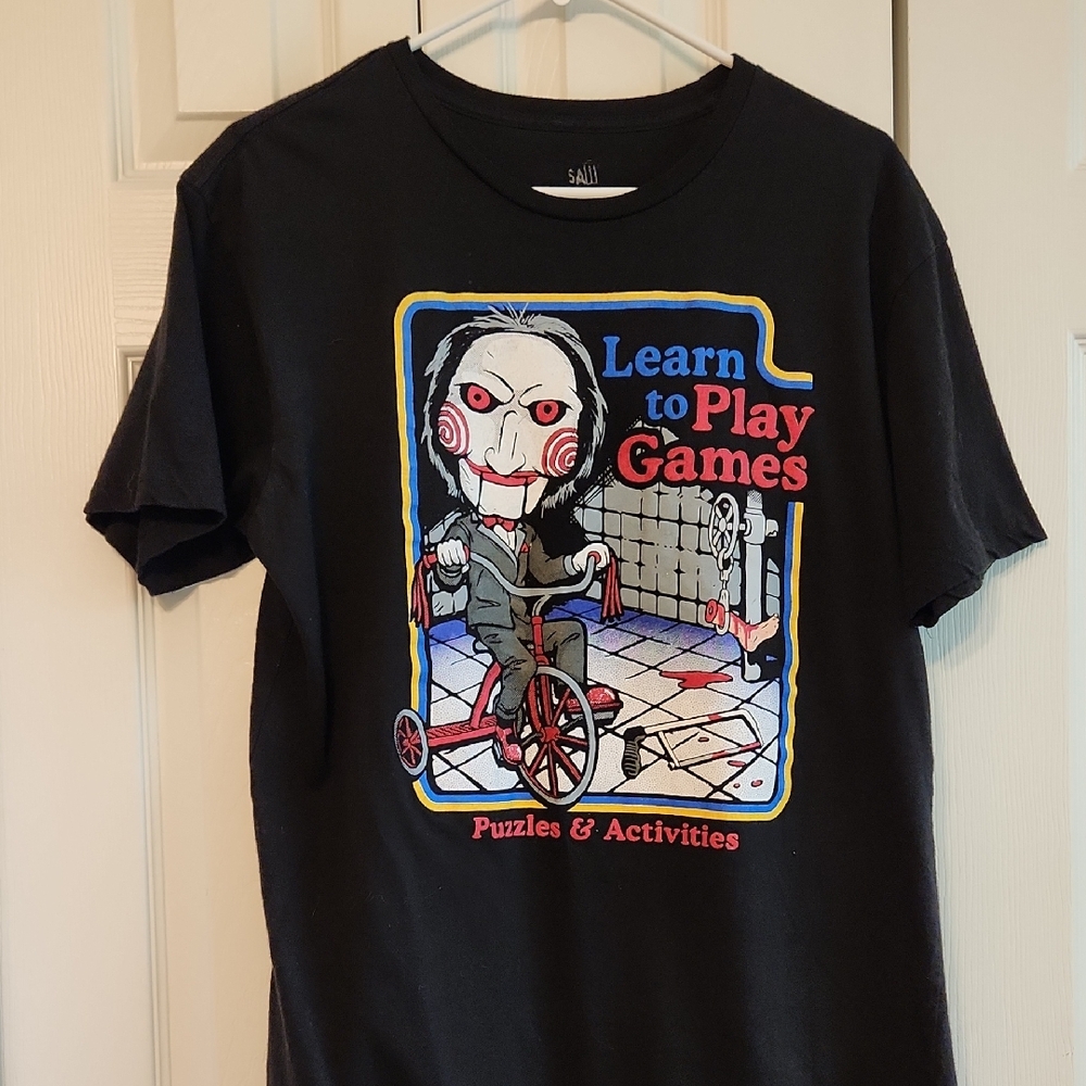Saw Movie / Jigsaw Tshirt Learn To Play Games Size Large